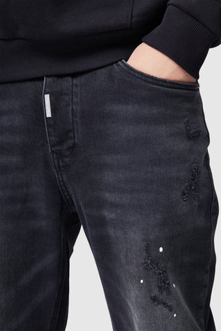 Matteo Straight Leg Jean - Faded Black