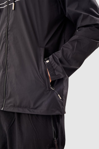 SPLIT WINDBREAKER - BLACK