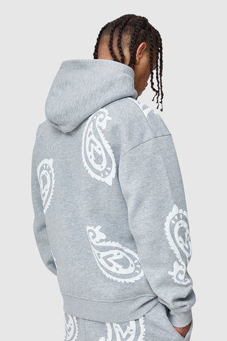 PAISLEY HOOD - GREY