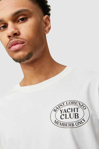 Lorenzo Yacht Club Tee - White